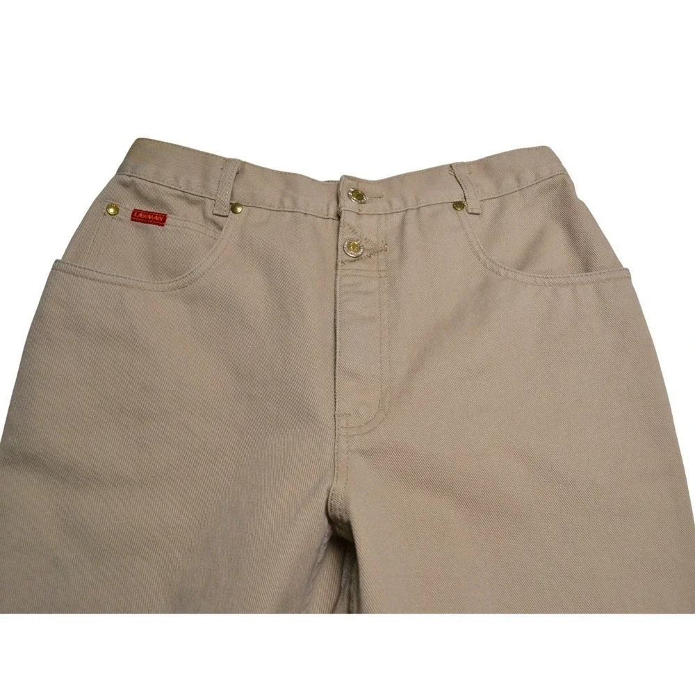 Vintage Lawman Western Slim Fit Size 13 Beige Women's Juniors Pants Jeans Button